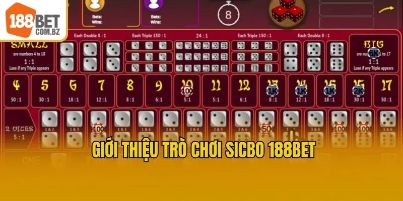 Giới thiệu trò chơi Sicbo 188bet