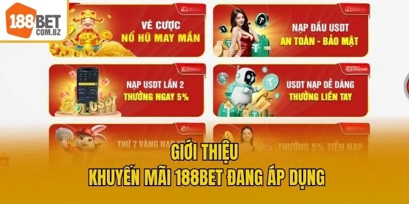 Giới thiệu khuyến mãi 188bet đang áp dụng