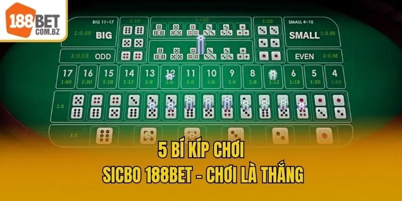 5 bí kíp chơi Sicbo 188bet - chơi là thắng