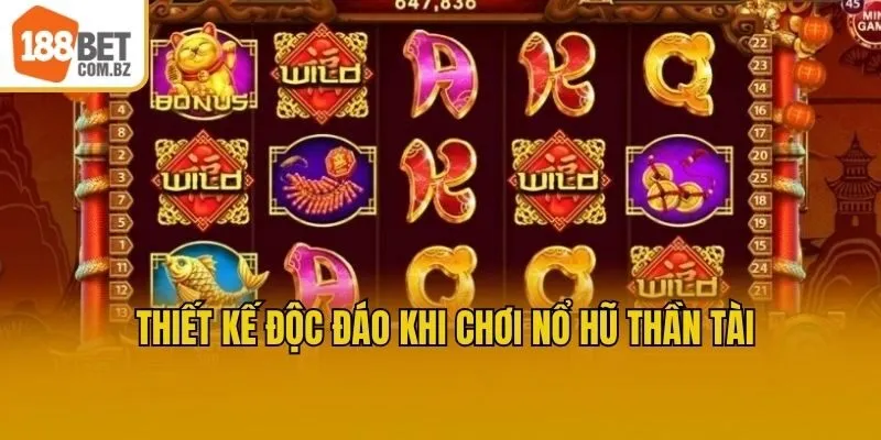 Thiết kế độc đáo khi chơi nổ hũ thần tài